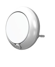 Carica l'immagine nel visualizzatore di Gallery, OSRAM LUNETTA Luce notturna rotonda bianca con sensore; Tecnologia LED; Flusso luminoso 3 lm; 3000 K bianco caldo; interruttore on/off; installazione della presa