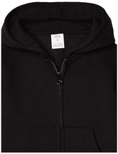 Carica l'immagine nel visualizzatore di Gallery, Amazon Essentials Felpe con Cappuccio Foderate in Pile con Cerniera Bambine e Ragazze, Nero, 8 Anni