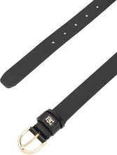 Carica l'immagine nel visualizzatore di Gallery, Tommy Hilfiger Donna Cintura Essential Effortless 2,5 cm Cintura in Pelle, Nero (Black), 70 cm