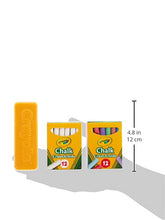 Carica l'immagine nel visualizzatore di Gallery, CRAYOLA - Set 24 Gessi Bianchi e Colorati per Lavagna Nera con Cancellino, per Scuola e Casa, 98268
