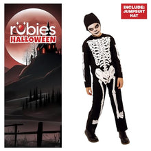 Carica l'immagine nel visualizzatore di Gallery, Rubies Costume Skelito per bambino e bambina, Tuta stampato e cappuccio, Ufficiale, Scheletro, Skeletons per Halloween, Feste e Cosplay