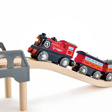 Carica l'immagine nel visualizzatore di Gallery, Hape Battery Powered Train Engine No. 1 Red and Black for Ages 3+