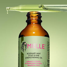 Carica l'immagine nel visualizzatore di Gallery, Mielle - Olio lisciante e rinforzante per capelli, al rosmarino e menta, 59 ml