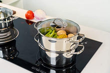 Carica l'immagine nel visualizzatore di Gallery, Amazon Basics 11 Pezzi Set di Pentole a Induzione - Acciaio Inox, con Coperchi, Argento