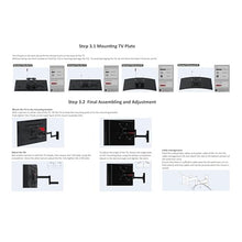 Carica l'immagine nel visualizzatore di Gallery, Amazon Basics Supporto a parete per TV Full Motion, si adatta a TV da 30 a 102 cm e VESA 200 x 200, Nero
