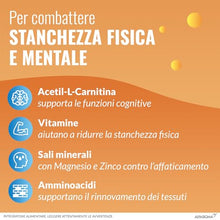 Carica l'immagine nel visualizzatore di Gallery, Carnidyn Plus Integratore Alimentare per Stanchezza Mentale e Fisica, 20 Bustine da 5g da Sciogliere in Acqua, Gusto Agrumi