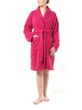 Carica l'immagine nel visualizzatore di Gallery, Top Towel - Elegant - Accappatoio per donna e uomo 100% cotone, 500 g/m² - Opzione con cappuccio o senza cappuccio - Morbido e assorbente per doccia, spa e piscina
