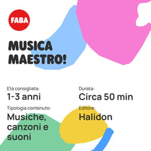 Carica l'immagine nel visualizzatore di Gallery, FABA- Personaggio Sonoro, Colore Musica Maestro, Canzoni e Filastrocche, FFR34401