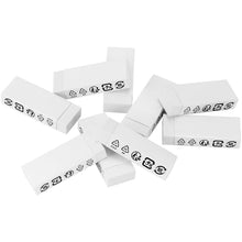 Carica l'immagine nel visualizzatore di Gallery, Amazon Basics - Gomma per cancellare bianca squadrata, confezione da 10