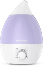 Carica l'immagine nel visualizzatore di Gallery, BEAUTURAL Waterdrop 2,4Liter Umidificatori Ambiente, Umidificatore