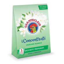 Carica l'immagine nel visualizzatore di Gallery, Chanteclair - I Concentrati, Sacchetti Profumati, Muschio Bianco, per Armadi, Cassetti e Valigie, Profumo Intenso e Persistente