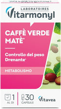 Carica l'immagine nel visualizzatore di Gallery, 30 x Capsule integratore di Caffè Verde Matè, Vitarmonyl Stimolo del Metabolismo