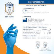 Carica l'immagine nel visualizzatore di Gallery, Bericah Dr. Protec,Protix, Guanti in Nitrile, Senza Polvere, Taglia S,100 Pezzi