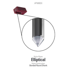 Carica l'immagine nel visualizzatore di Gallery, Audio Technica ATN95EX Stilo di ricambio, colore rosso