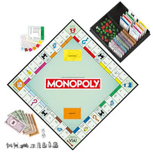 Carica l'immagine nel visualizzatore di Gallery, Hasbro Gaming, Monopoly, Gioco da Tavolo, Ideale per Famiglia e Amici, per Bambini e Bambine da 8 Anni in Su, Include Vaschetta Contenitore e Pedine Più Grandi, per 2-6 Giocatori, in Italiano
