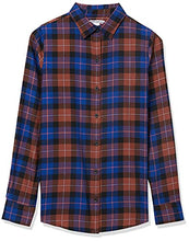 Carica l'immagine nel visualizzatore di Gallery, Amazon Essentials Camicia in Flanella Leggera a Maniche Lunghe, vestibilità Classica Donna, Multicolore A Quadri, L