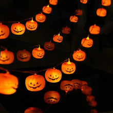Carica l'immagine nel visualizzatore di Gallery, Zucca di Luci Stringa Halloween 3Meters 20 LED Lanterna Zucca Stringa per Feste Halloween Luci Perfette per Halloween