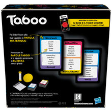 Carica l'immagine nel visualizzatore di Gallery, Hasbro Taboo classico, gioco di società con parole da indovinare per adulti e adolescenti, gioco da tavolo per 4 o più giocatori dai 13 anni in su