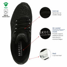 Carica l'immagine nel visualizzatore di Gallery, Skechers Uno 2 - In-kat-neato, Scarpe da Ginnastica Basse Donna, Nero 01, 37 EU