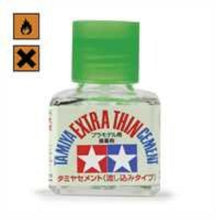 Carica l'immagine nel visualizzatore di Gallery, Tamiya 87038 – Colla Extra liquida con Pennello applicatore, Bottiglietta da 40 ml