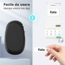 Carica l'immagine nel visualizzatore di Gallery, SUPVAN Stampante di Etichette - E10 Bluetooth Portatile Etichettatrice per iOS &amp; Android, Etichettatrice Etichette Adesive con 1 Rotolo di Etichette, Nero