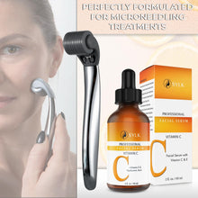 Carica l'immagine nel visualizzatore di Gallery, Siero Vitamina C + Acido Ialuronico + Vitamina E per il Microneedling | Siero Viso e Contorno Occhi | Antirughe, Antimacchia e Anti Imperfezioni | Crema Idratante Viso | 60 ml