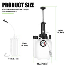 Carica l'immagine nel visualizzatore di Gallery, ASUNCELL 3L Auto Freno Sfiato, Kit di Ricambio per spurgo Manuale del Liquido dei Freni, Sistema di spurgo per Freno e Frizione, Kit Professionale di spurgo Freni con E20 Adattatore