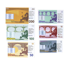 Carica l'immagine nel visualizzatore di Gallery, Learning Resources Euro Learning Pack Di Risorse Per L'Apprendimento, Set Di 60 Banconote
