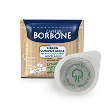 Carica l'immagine nel visualizzatore di Gallery, Caffè Borbone Cialda Compostabile, Miscela Blu - 100 Cialde - Sistema ESE
