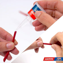 Carica l'immagine nel visualizzatore di Gallery, Loctite Super Attak Precision Plus, Colla liquida trasparente con beccuccio extra lungo, Colla attaccatutto forte multimateriale, Super colla resistente e precisa, 1x8g
