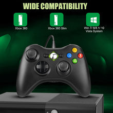 Carica l'immagine nel visualizzatore di Gallery, Controller per PC Xbox 360, Game Controller per Xbox 360, Wired Controller Compatibile per Xbox 360/Xbox 360 Slim, USB Wired Controller Joystick Compatibile per PC(Windows 7/8 / 8.1/10 / XP/Vista)