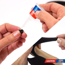 Carica l'immagine nel visualizzatore di Gallery, Loctite Super Attak Precision Plus, Colla liquida trasparente con beccuccio extra lungo, Colla attaccatutto forte multimateriale, Super colla resistente e precisa, 1x8g