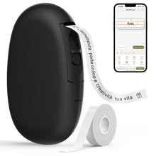 Carica l'immagine nel visualizzatore di Gallery, SUPVAN Stampante di Etichette - E10 Bluetooth Portatile Etichettatrice per iOS &amp; Android, Etichettatrice Etichette Adesive con 1 Rotolo di Etichette, Nero