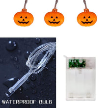 Carica l'immagine nel visualizzatore di Gallery, Zucca di Luci Stringa Halloween 3Meters 20 LED Lanterna Zucca Stringa per Feste Halloween Luci Perfette per Halloween