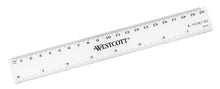 Carica l'immagine nel visualizzatore di Gallery, Westcott E-10181 00 Righello in plastica, 20 cm / 8 pollici, scala cm e pollici, trasparente