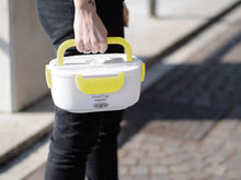 Carica l'immagine nel visualizzatore di Gallery, BEPER 90.920G Lunch &amp; Go Scaldavivande Elettrico Portatile con 2 Contenitori Removibili e Posate Incluse, 220V, Giallo
