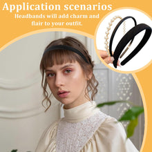 Carica l'immagine nel visualizzatore di Gallery, DLPRK 3 pezzi cerchietti, cerchietto capelli donna, solido, semplice, per ragazze, larghi, medi e sottili, alla moda, per donne e ragazze (nero, bianco)
