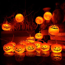 Carica l'immagine nel visualizzatore di Gallery, Zucca di Luci Stringa Halloween 3Meters 20 LED Lanterna Zucca Stringa per Feste Halloween Luci Perfette per Halloween