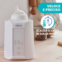 Carica l'immagine nel visualizzatore di Gallery, Chicco Scaldabiberon Portatile Da Viaggio E Scaldapappa Con Tre Programmi E Spegnimento Automatico, Bianco, ‎14 x 14 x 17.5 cm; 820 grammi