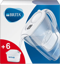 Carica l'immagine nel visualizzatore di Gallery, Brita Marella Kit Caraffa con 7 Filtri Maxtra+ Inclusi, Plastica, Blu, 2,4...
