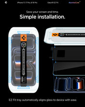 Carica l'immagine nel visualizzatore di Gallery, Spigen Glas.tR EZ Fit Vetro Temperato compatibile con iPhone 17 Pro, iPhone 17, iPhone 16 Pro, 2 Pezzi, Installazione Facile, Cristallino, Durezza 9H Pellicola prottetiva