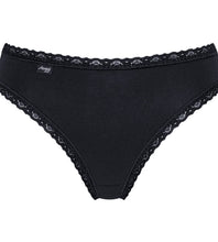 Carica l'immagine nel visualizzatore di Gallery, sloggi Donna 24/7 Cotton Lace Tai C3P, Nero, 42