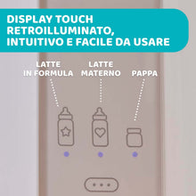 Carica l'immagine nel visualizzatore di Gallery, Chicco Scaldabiberon Portatile Da Viaggio E Scaldapappa Con Tre Programmi E Spegnimento Automatico, Bianco, ‎14 x 14 x 17.5 cm; 820 grammi