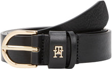 Carica l'immagine nel visualizzatore di Gallery, Tommy Hilfiger Donna Cintura Essential Effortless 2,5 cm Cintura in Pelle, Nero (Black), 95 cm