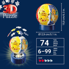 Carica l'immagine nel visualizzatore di Gallery, Ravensburger - 3D Puzzle Nightlamp Pokemon, Night Lamp, 72 Pezzi, 6+ Anni