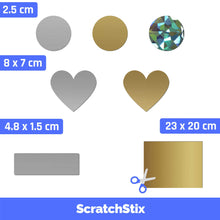 Carica l'immagine nel visualizzatore di Gallery, 150 pezzi, Gratta e Vinci Personalizzato Adesivi, Scratch Sticker - 48 x 15mm, Grigio Rettangolo