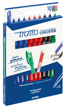 Carica l'immagine nel visualizzatore di Gallery, Busta Tratto Cancellik 8 + 2 colori scuola - 832700, 10 Pezzi