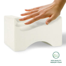 Carica l'immagine nel visualizzatore di Gallery, Cuscino per Gambe e Ginocchia per Dormire sul Fianco Riposa Di Lato Gambe e Schiena in Memory Foam e Bambù Supporto Ortopedico e Anatomico Lombare per Problemi Posturali Sfoderabile e Lavabile