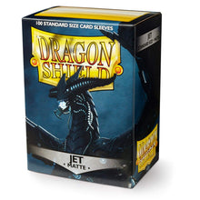 Carica l'immagine nel visualizzatore di Gallery, Arcane Tinmen ART11024 Sleeves: Dragon Shield Matte Jet (100) Standard Size 100pk-Jet, Black