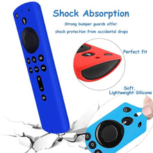Carica l'immagine nel visualizzatore di Gallery, ELLENNE Custodia Silicone Cover Telecomando Protettiva per Amazon Fire TV 4K Alexa (Blu)